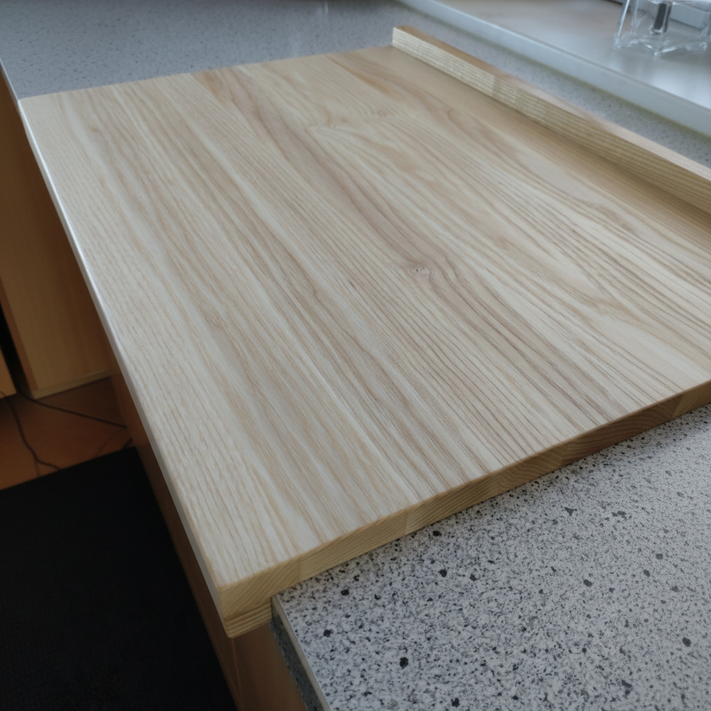 Backbrett „Kreta“ aus Eschenholz, geölte Oberfläche, Vorderansicht