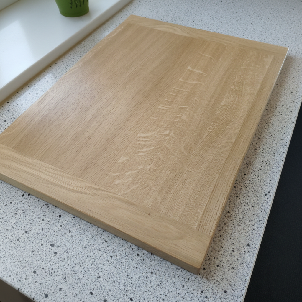 Schneidebrett „Corsica“ aus Eichenholz, Seitenansicht, robustes Hartholz