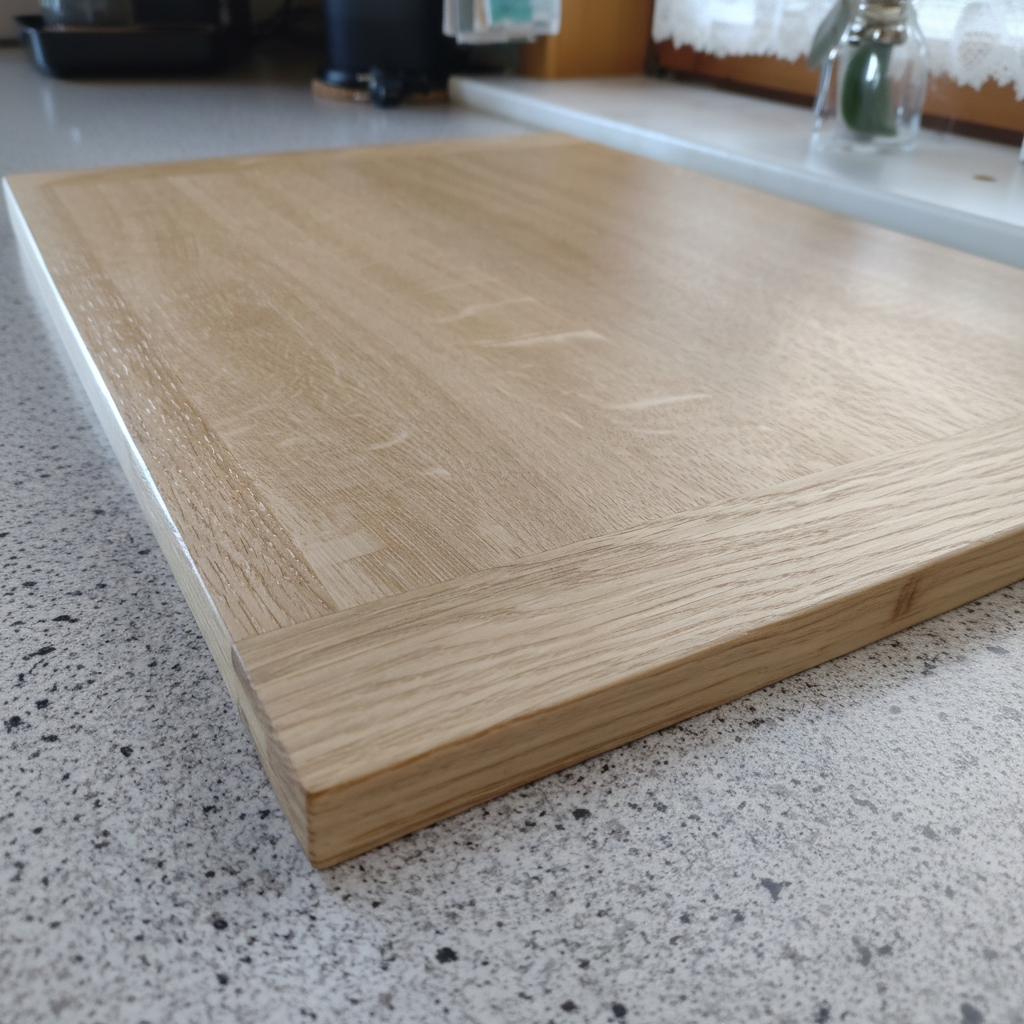 Schneidebrett „Corsica“ aus Eichenholz, Vorderansicht, geölte Oberfläche