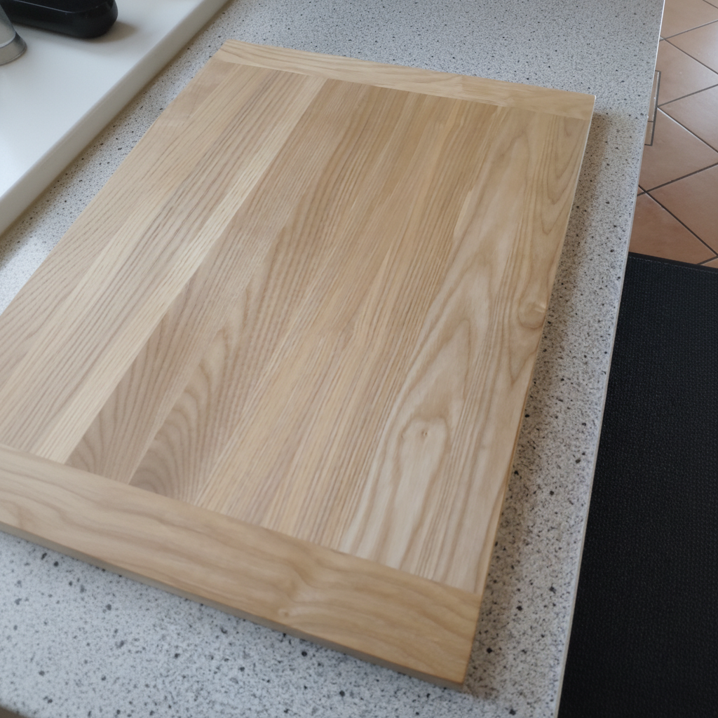 Schneidebrett „Corsica“ aus Eschenholz, Seitenansicht, robustes Hartholz