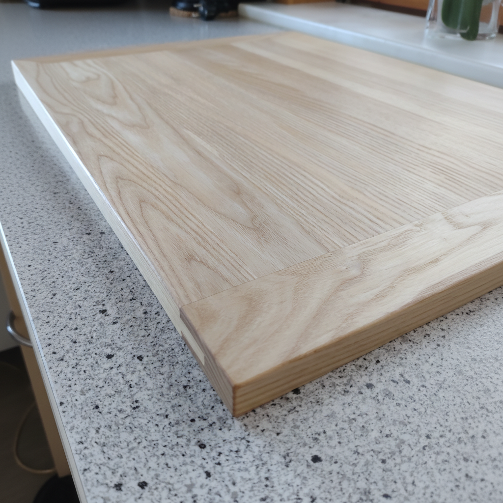 Schneidebrett „Corsica“ aus Eschenholz, Vorderansicht, geölte Oberfläche