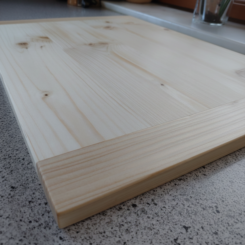 Schneidebrett „Corsica“ aus Fichtenholz, Vorderansicht, geölte Oberfläche