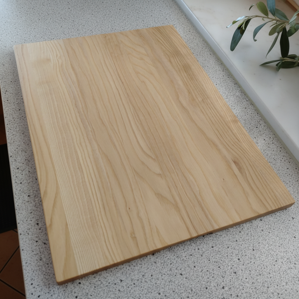 Schneidebrett „Ibiza“ aus Esche beim Servieren von Speisen