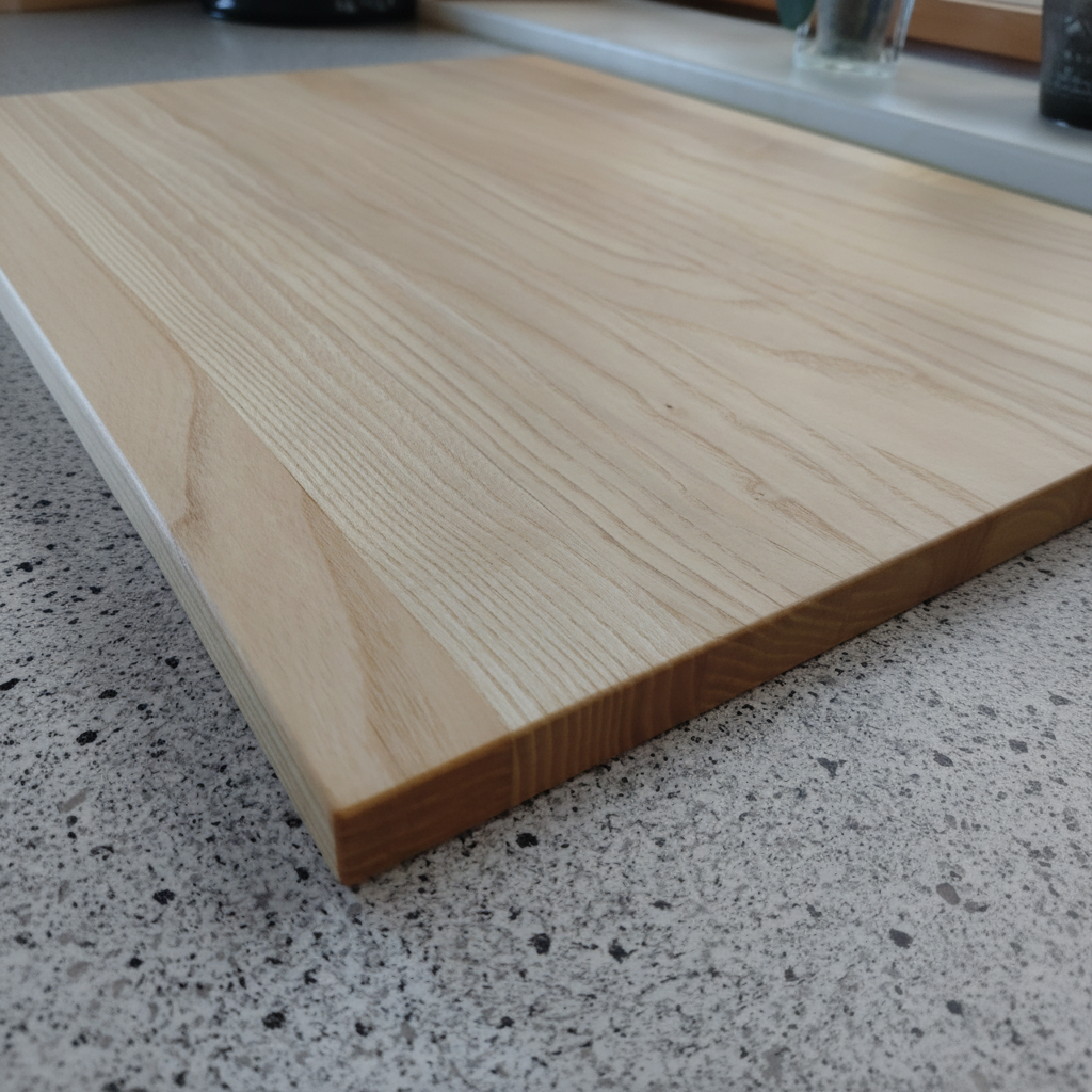 Schneidebrett „Ibiza“ aus Eschenholz, Vorderansicht, geölte Oberfläche