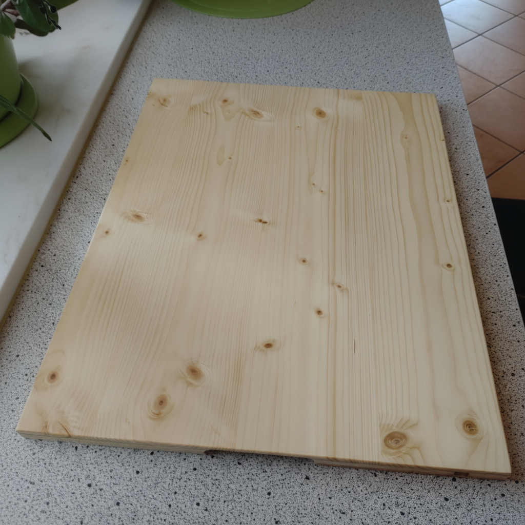 Schneidebrett „Ibiza“ aus Fichtenholz, Seitenansicht, robustes Hartholz