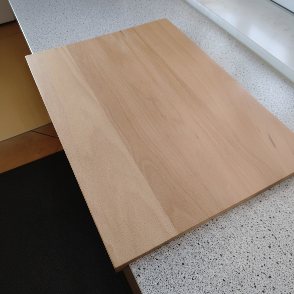 Schneidebrett „Madeira“ aus Buche beim Anrichten von Käse, Obst oder Speisen in der Küche