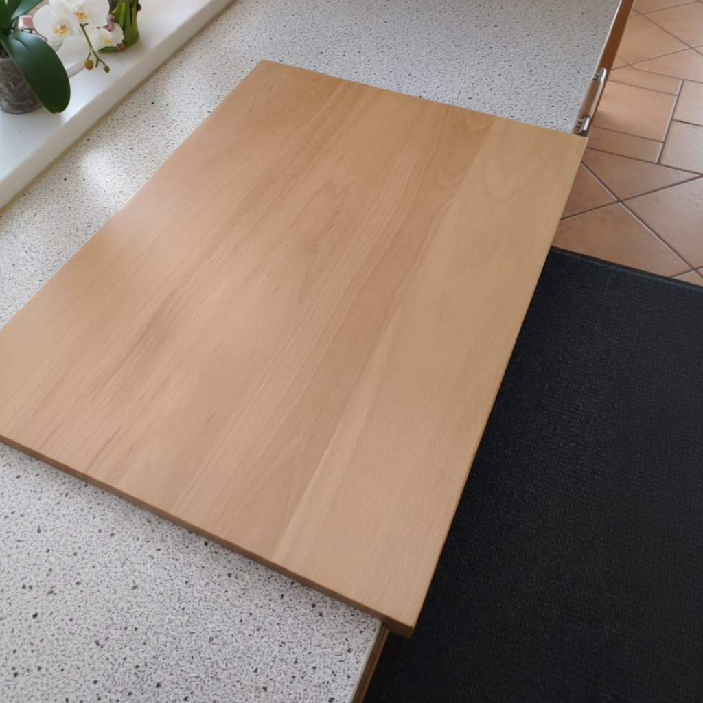 Schneidebrett „Madeira“ aus Buchenholz, Seitenansicht, robustes Hartholz