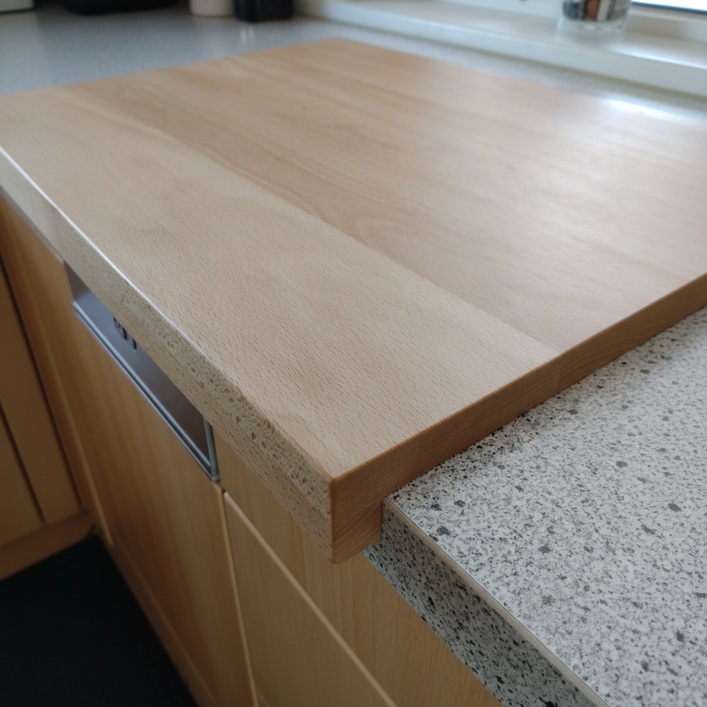 Schneidebrett „Madeira“ aus Buchenholz, geölte Oberfläche, Vorderansicht