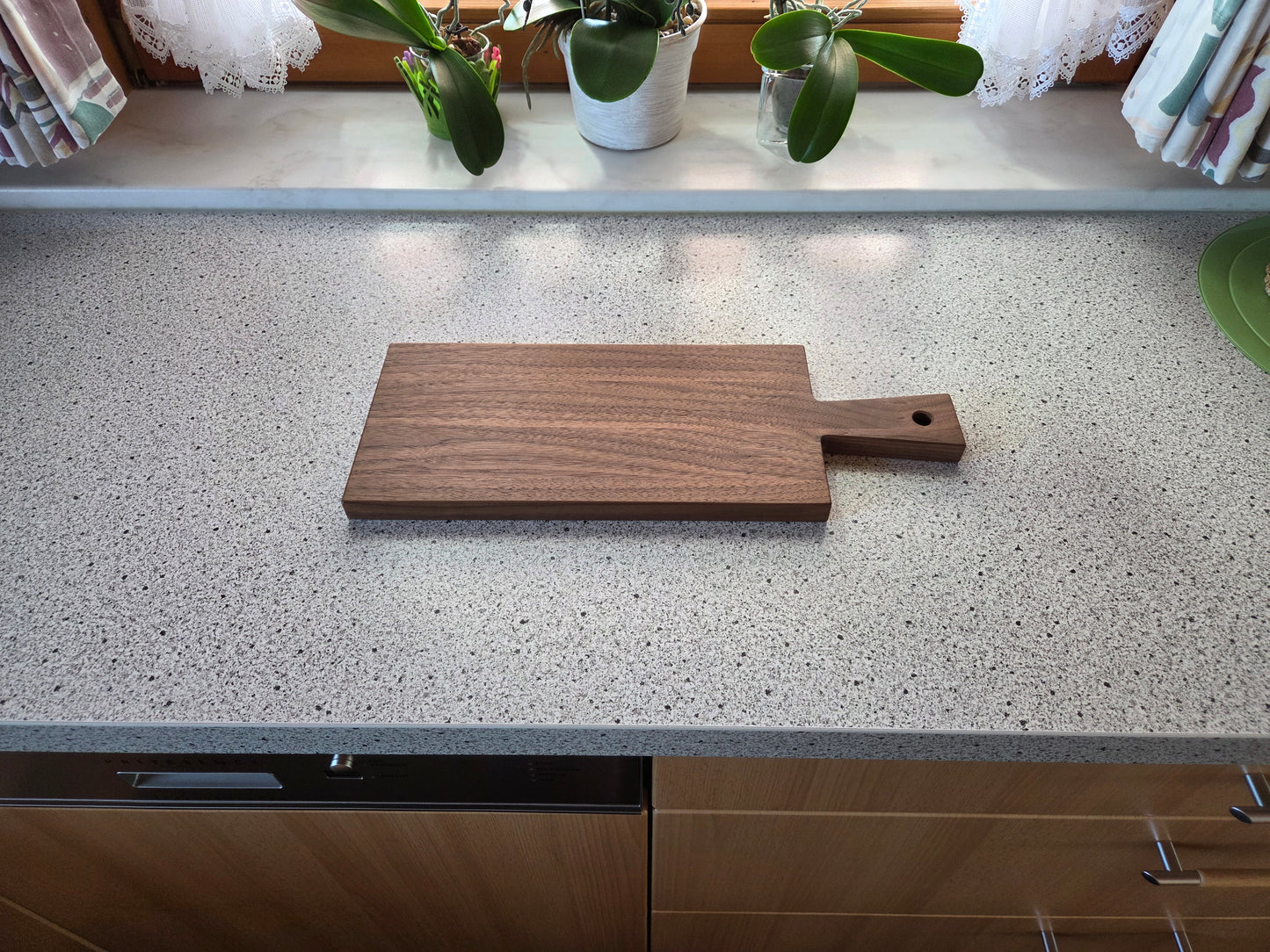 Vesperbrett Elba Handliches Massivholzbrett mit Griff