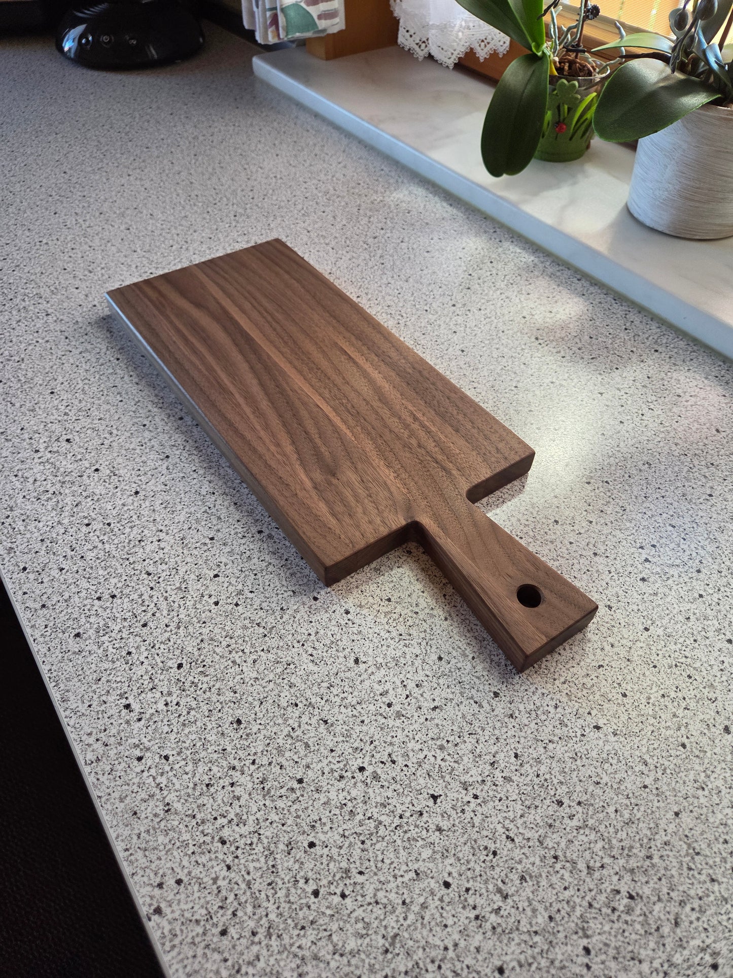 Vesperbrett Elba Handliches Massivholzbrett mit Griff