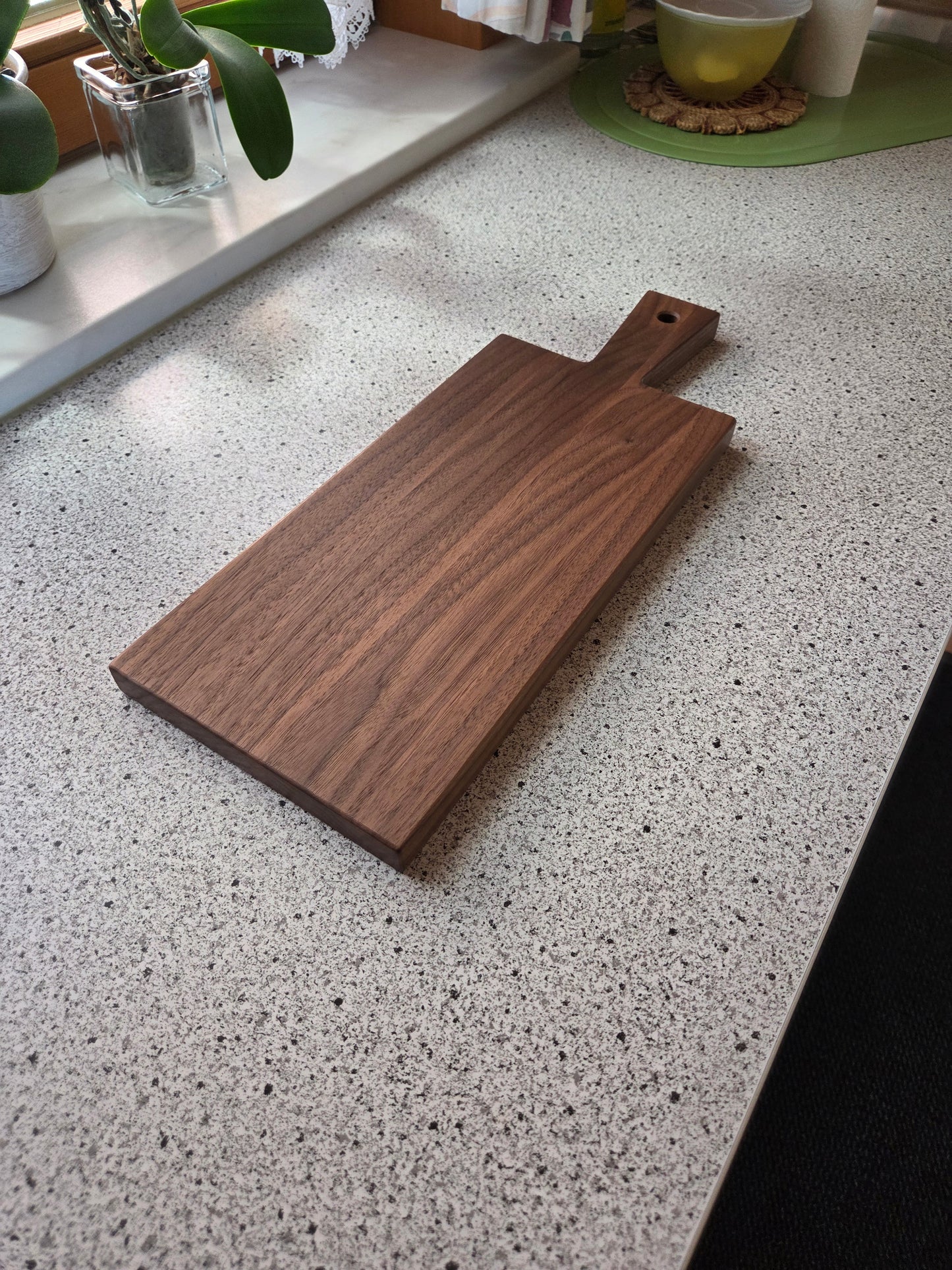 Vesperbrett Elba Handliches Massivholzbrett mit Griff