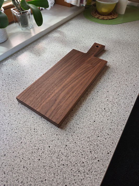 Vesperbrett Elba Handliches Massivholzbrett mit Griff