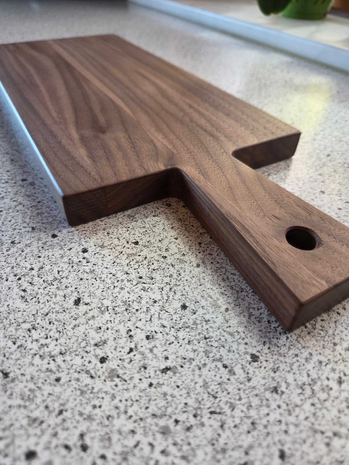 Vesperbrett Elba Handliches Massivholzbrett mit Griff