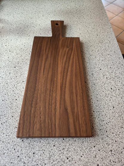 Vesperbrett Elba Handliches Massivholzbrett mit Griff