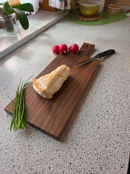 Vesperbrett Elba Handliches Massivholzbrett mit Griff