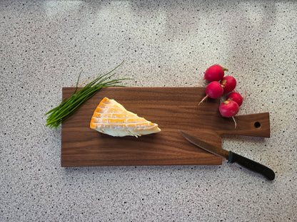 Vesperbrett Elba Handliches Massivholzbrett mit Griff