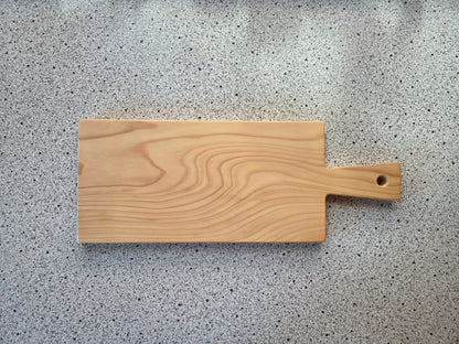 Vesperbrett Elba Handliches Massivholzbrett mit Griff
