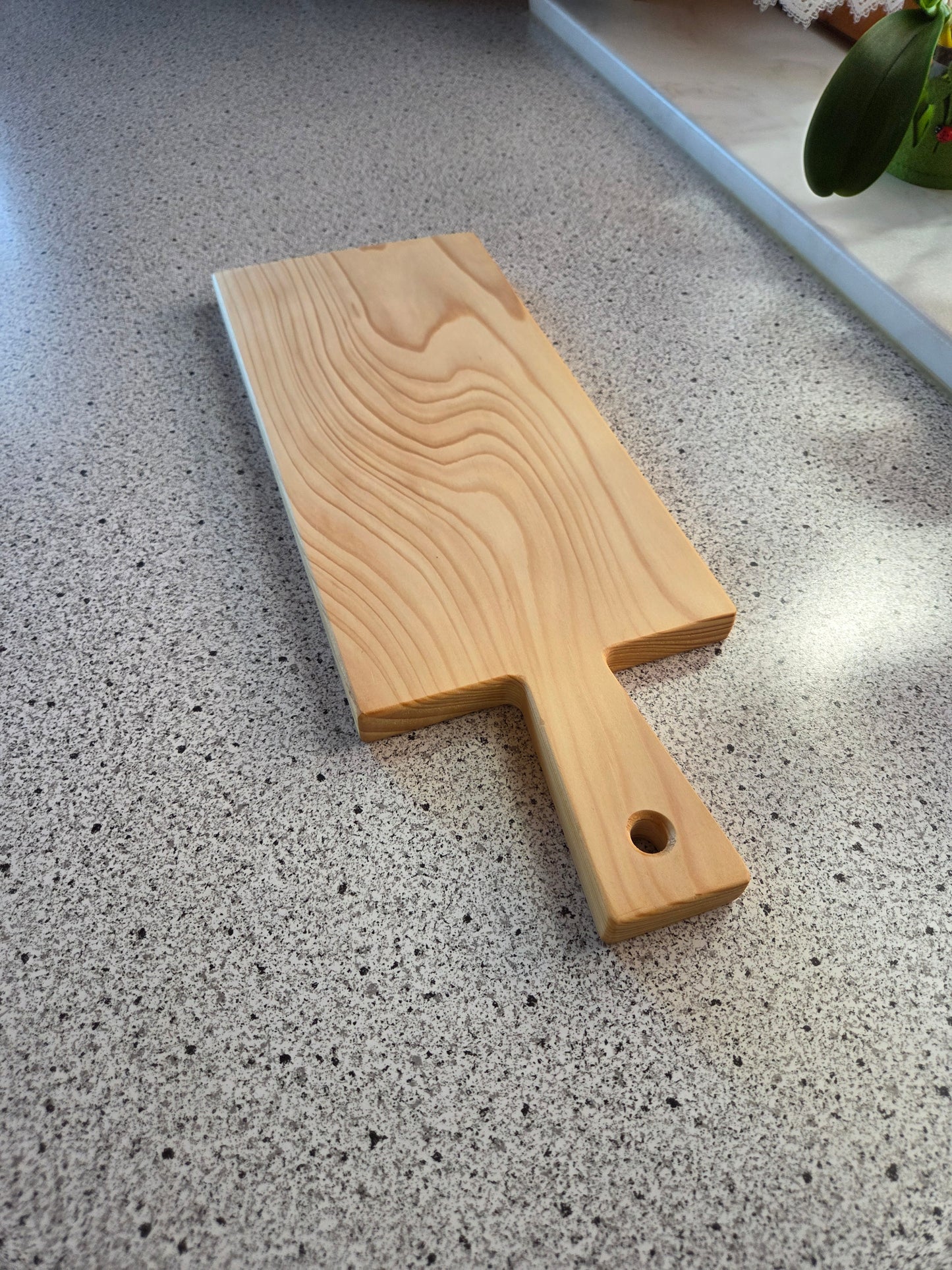 Vesperbrett Elba Handliches Massivholzbrett mit Griff