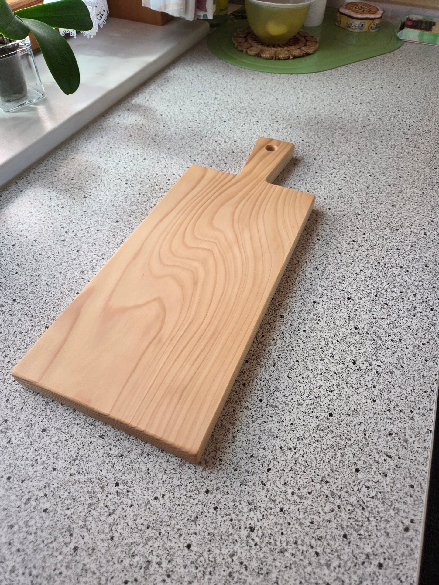 Vesperbrett Elba Handliches Massivholzbrett mit Griff