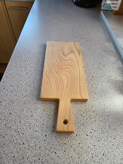 Vesperbrett Elba Handliches Massivholzbrett mit Griff