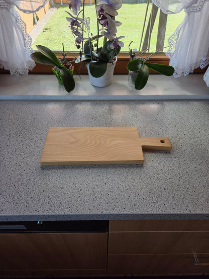 Vesperbrett Elba Handliches Massivholzbrett mit Griff