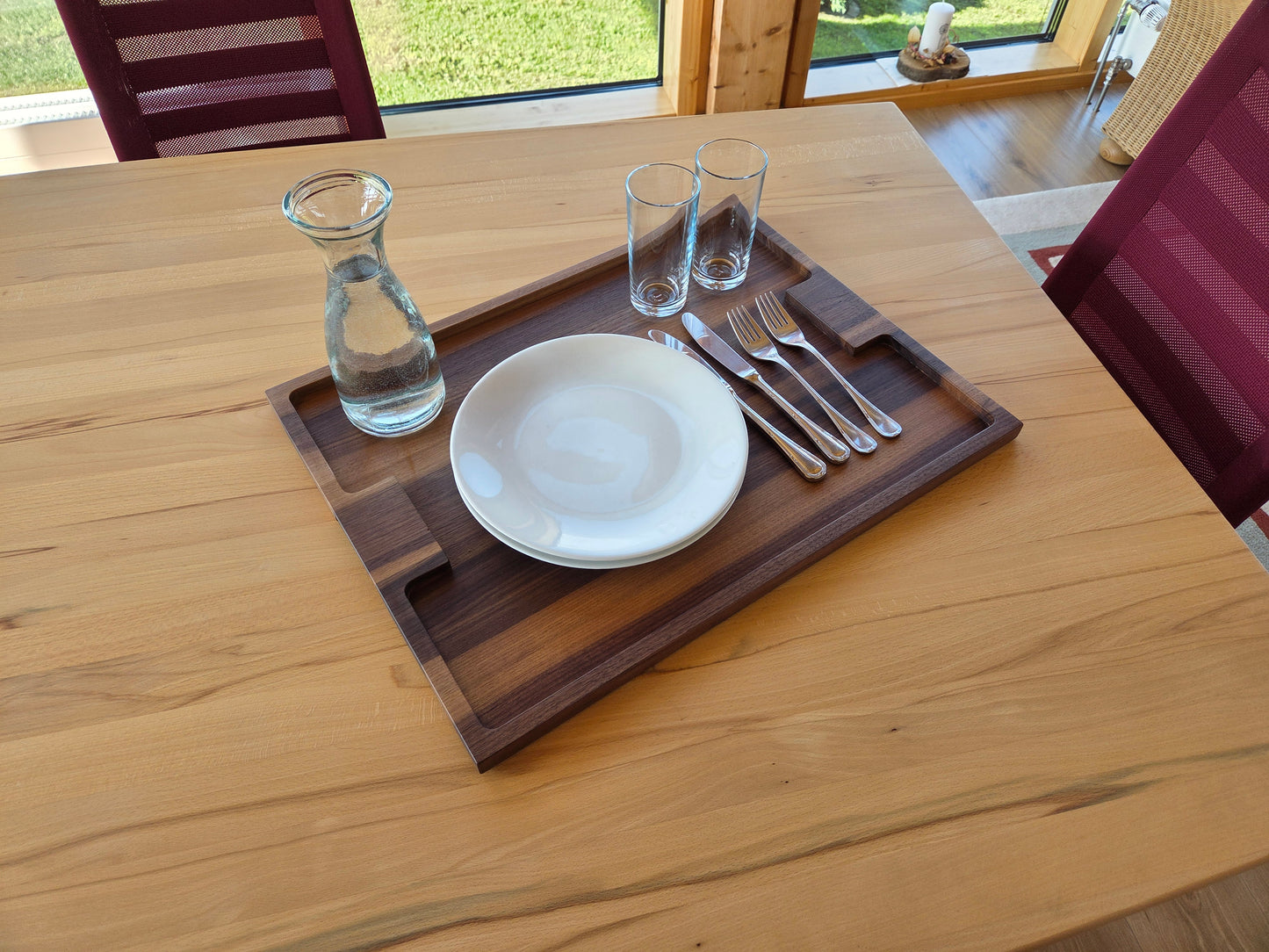 Serviertablett Capri aus Massivholz – stilvoll und praktisch