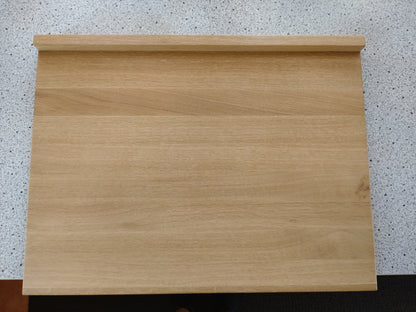 Backbrett Kreta Massives Arbeitsbrett mit zwei Anschlagkanten