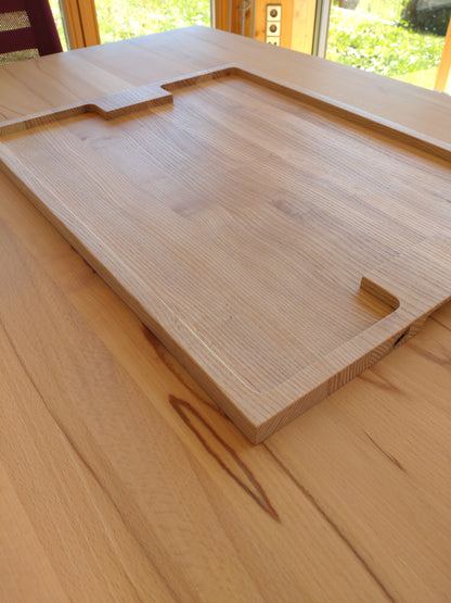 Serviertablett aus Massivholz