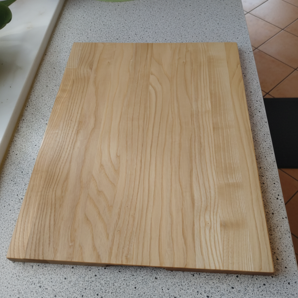Schneidebrett „Ibiza“ aus Eschenholz, Seitenansicht, robustes Hartholz