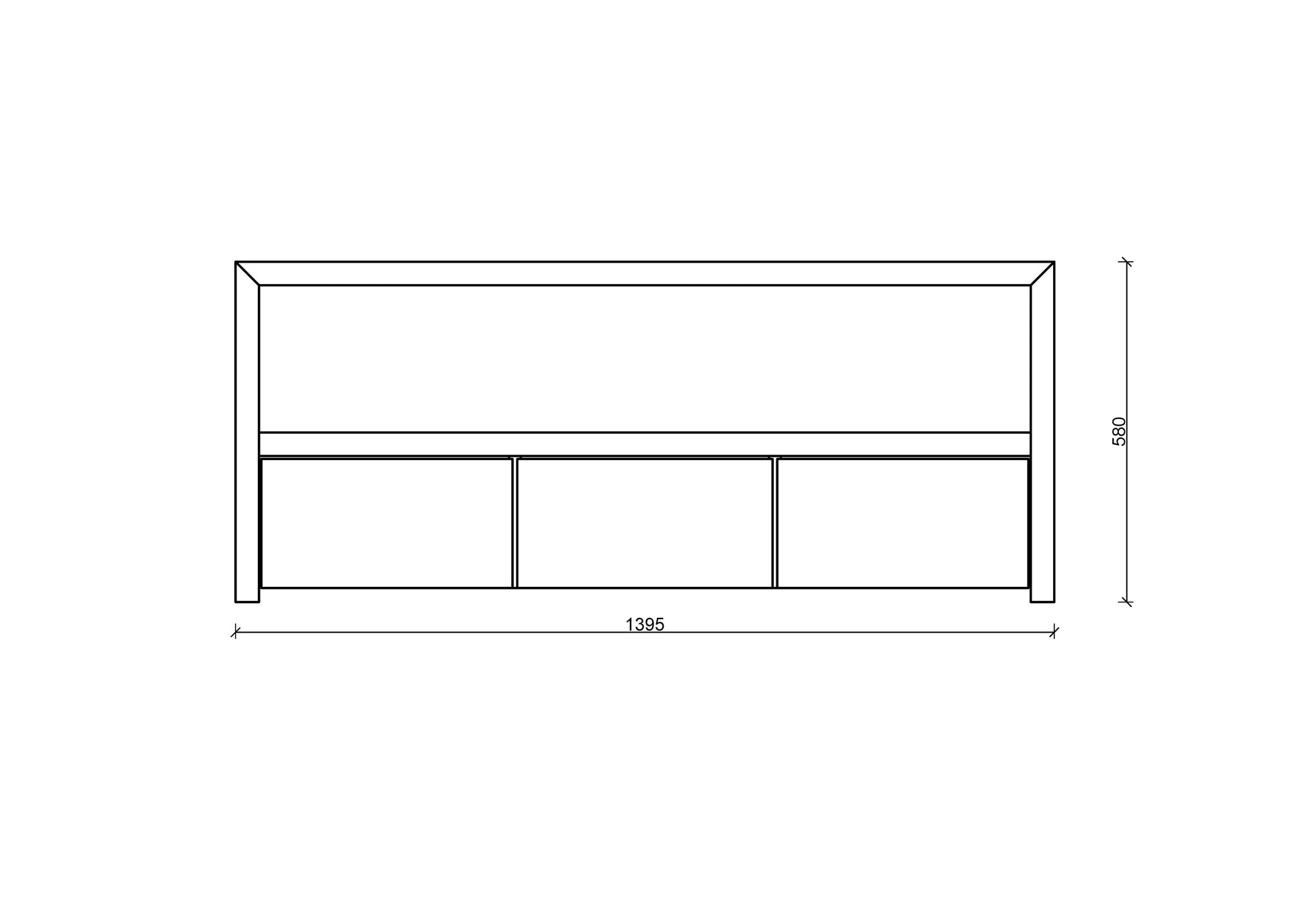 Nahaufnahme der feinen Maserung und Oberfläche des Lowboards „Wien“ aus Buchenholz