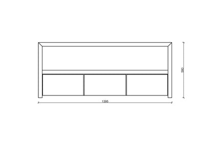 Nahaufnahme der feinen Maserung und Oberfläche des Lowboards „Wien“ aus Buchenholz
