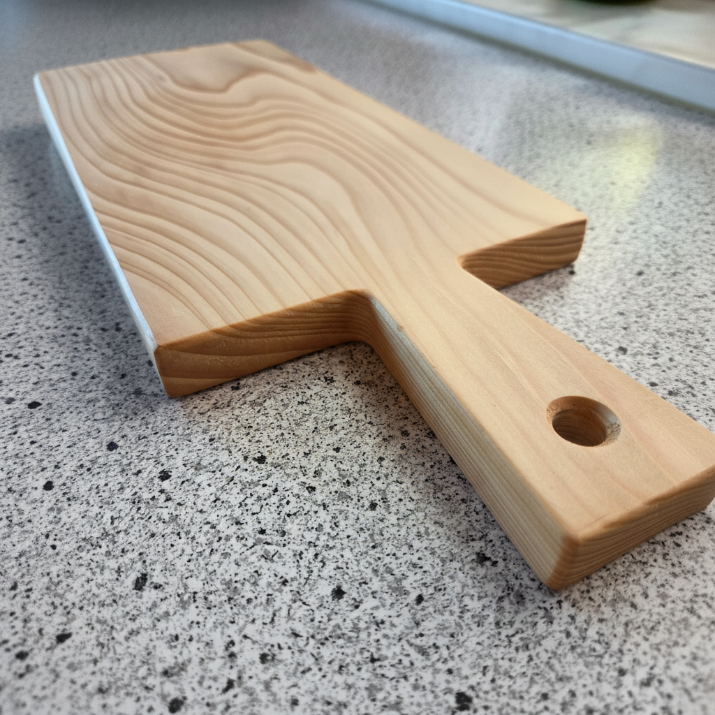 Vesperbrett „Elba“ aus Tannenholz, Vorderansicht, geölte Oberfläche
